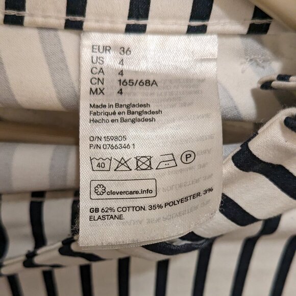 NWOT H&M striped stretchy pants - Picture 4 of 4